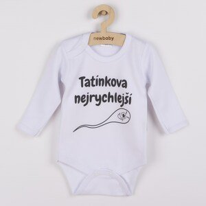 Body s potiskem New Baby Tatínkova nejrychlejší Varianta: bílá/68 (4-6m)