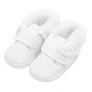 Kojenecké zimní capáčky ke křtu New Baby Varianta: 3-6 m holka - bílá/3-6 m