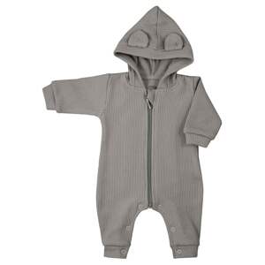 Kojenecký overal s kapucí a oušky Koala Pure Varianta: beige - béžová/80 (9-12m)