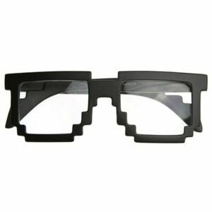 GM Brýle pixel Varianta: Černé s tmavýmy sklíčky