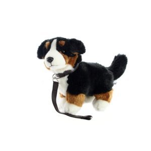Dudlu Plyš Bernský salašnický pes s vodítkem 26 cm