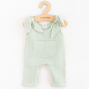 Kojenecké mušelínové lacláčky New Baby Comfort clothes šalvějová Varianta: zelená/56 (0-3m)