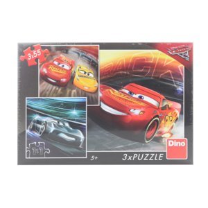Dudlu Puzzle Cars 3: Trénink 3 x 55 dílků