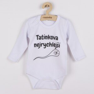 Body s potiskem New Baby Tatínkova nejrychlejší Varianta: bílá/62 (3-6m)