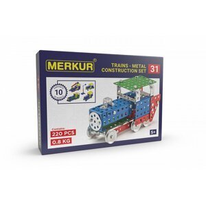 Merkur 031 Železniční modely, 220 dílů, 10 modelů