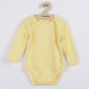 Kojenecké body s dlouhým rukávem New Baby Pastel Varianta: žlutá/80 (9-12m)