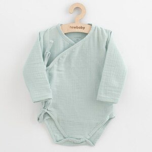 Kojenecké mušelínové body s bočním zavazováním New Baby Soft dress Varianta: mátová - dle obrázku/56 (0-3m)