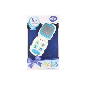 Dudlu Baby telefon modrý na baterie