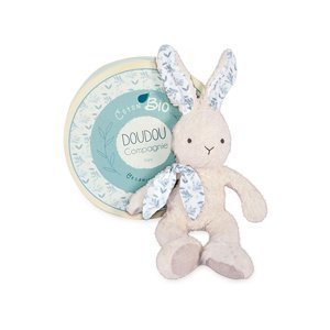 Doudou et Compagnie Paris Doudou Béžový plyšový králík z BIO bavlny 25 cm
