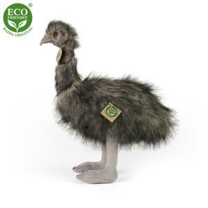 RAPPA Plyšový pštros emu 38 cm ECO-FRIENDLY