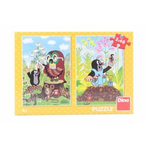 Dudlu Puzzle Krtek na mýtině 2x48 dílků