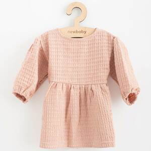 Kojenecké mušelínové šaty New Baby Comfort clothes Varianta: růžová/62 (3-6m)