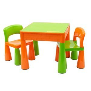Dětská sada stoleček a dvě židličky NEW BABY Varianta: oranžová