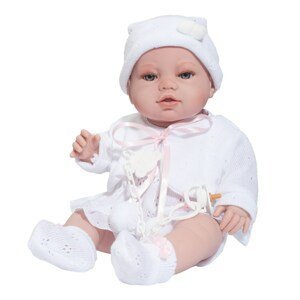 Berbesa Luxusní dětská panenka-miminko Varianta: Terezka 43cm - bílá