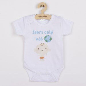 Body s potiskem New Baby Jsem celý váš svět - dle Varianta: obrázku/68 (4-6m)