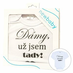 Body s potiskem New Baby Dámy, už jsem tady! Varianta: bílá/50