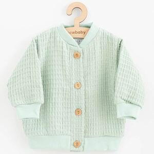 Kojenecký mušelínový kabátek New Baby Comfort clothes šalvějová Varianta: zelená/80 (9-12m)