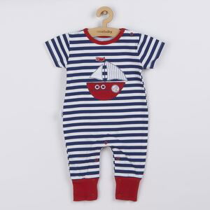 Klučičí letní overal New Baby Marine, vel. 62 (3-6m)