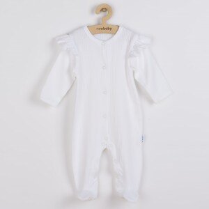 Kojenecký bavlněný overal New Baby Practical bílý holka, vel. 92 (18-24m)