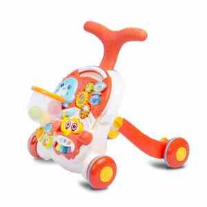 Dětské hrající edukační chodítko 2v1 Toyz Spark orange