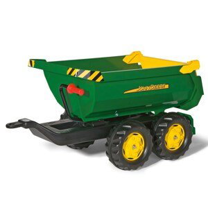 Sklápěcí traktorový náves Rolly Toys John Deere Halfpipe zelený