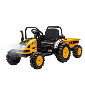 Elektrický traktor s vlečkou Milly Mally Farmer žlutý