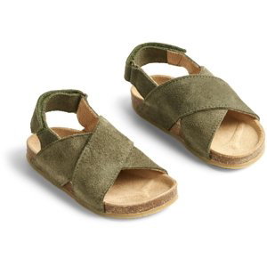 Wheat dětské sandály Wan 435 - dark green Velikost: 28 Semiš