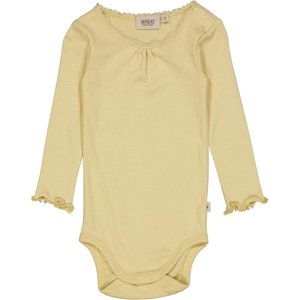 Wheat kojenecké body s dlouhým rukávem 9106 -  yellow dream Velikost: 68 Bavlna, modal