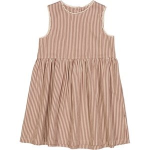 Wheat dívčí šaty bez rukávů Kirsten 1204 - vintage stripe Velikost: 104 Biobavlna