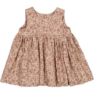 Wheat kojenecké šaty bez rukávů Wrinkles 5200 - red meadow Velikost: 68 Biobavlna