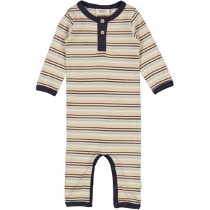 Wheat kojenecký overal Finn 9326 - multi stripe Velikost: 80 Organická bavlna