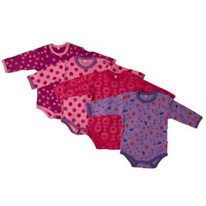 Pippi kojenecké body s dlouhým rukávem OEKO - TEX set 4 ks 3819 - 569 Velikost: 86 OEKO - TEX