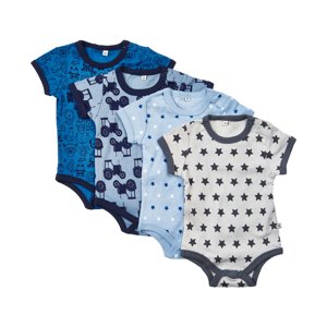 Pippi kojenecké body s krátkým rukávem OEKO - TEX set 4 ks 3820 - 725 Velikost: 80 OEKO - TEX