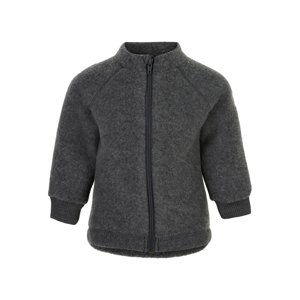 Mikk-Line dětská vlněná merino bunda Anthracite Melange 50002 Velikost: 140 Merino vlna