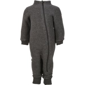 Mikk-Line kojenecký vlněný merino overal Anthracite Melange 50009 Velikost: 80 Merino vlna