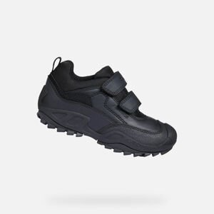GEOX dětské boty NEW SAVAGE ABX BOY černé - J841VB - 9999 Velikost: 26 Voděodolný
