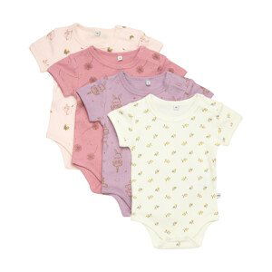 Pippi kojenecké body s krátkým rukávem OEKO - TEX set 4 ks 3820 - 508 Velikost: 80