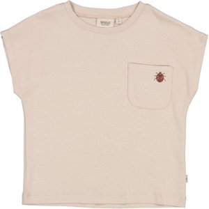 Wheat dívčí tričko Ladybug 0083 - pale lilac Velikost: 116 Biobavlna