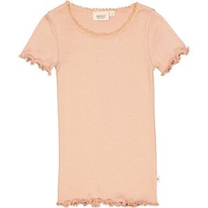 Wheat dívčí tričko s krajkou 0051 - rose dawn Velikost: 98 Biobavlna, modal