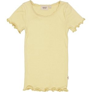 Wheat dívčí tričko s krajkou 0051 - yellow dream Velikost: 128 Biobavlna, modal
