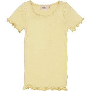 Wheat dívčí tričko s krajkou 0051 - yellow dream Velikost: 128 Biobavlna, modal