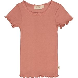 Wheat kojenecké dívčí tričko Lace  4051 -  old rose Velikost: 80 Biobavlna, modal