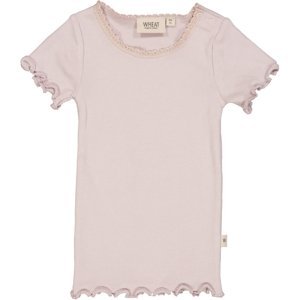 Wheat kojenecké dívčí tričko Lace 4051 - soft lilac Velikost: 80 Biobavlna, modal