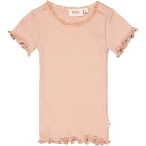 Wheat kojenecké dívčí tričko Lace 4051 - rose dawn Velikost: 68 Biobavlna, modal