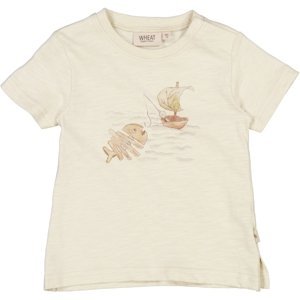 Wheat kojenecké tričko s krátkým rukávem 6078 - chalk Velikost: 62 Organická bavlna