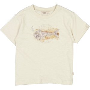 Wheat dětské tričko Fishskeleton 2079 - chalk Velikost: 104 Biobavlna