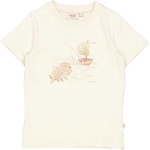 Wheat dětské tričko Fishing 2078 - chalk Velikost: 104 Biobavlna