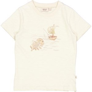 Wheat dětské tričko Fishing 2078 - chalk Velikost: 110 Biobavlna