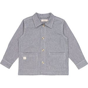 Wheat dětská košile Karlo s dlouhým rukávem 2688 - navy denim stripe Velikost: 110 Biobavlna