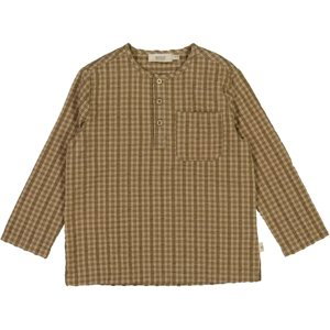 Wheat dětská košile Bjørk s dlouhým rukávem 2674 - pine check Velikost: 98 Biobavlna